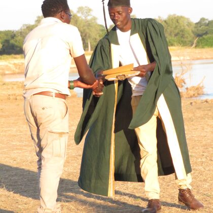 Awarding Certificate in South Luangwa National Park